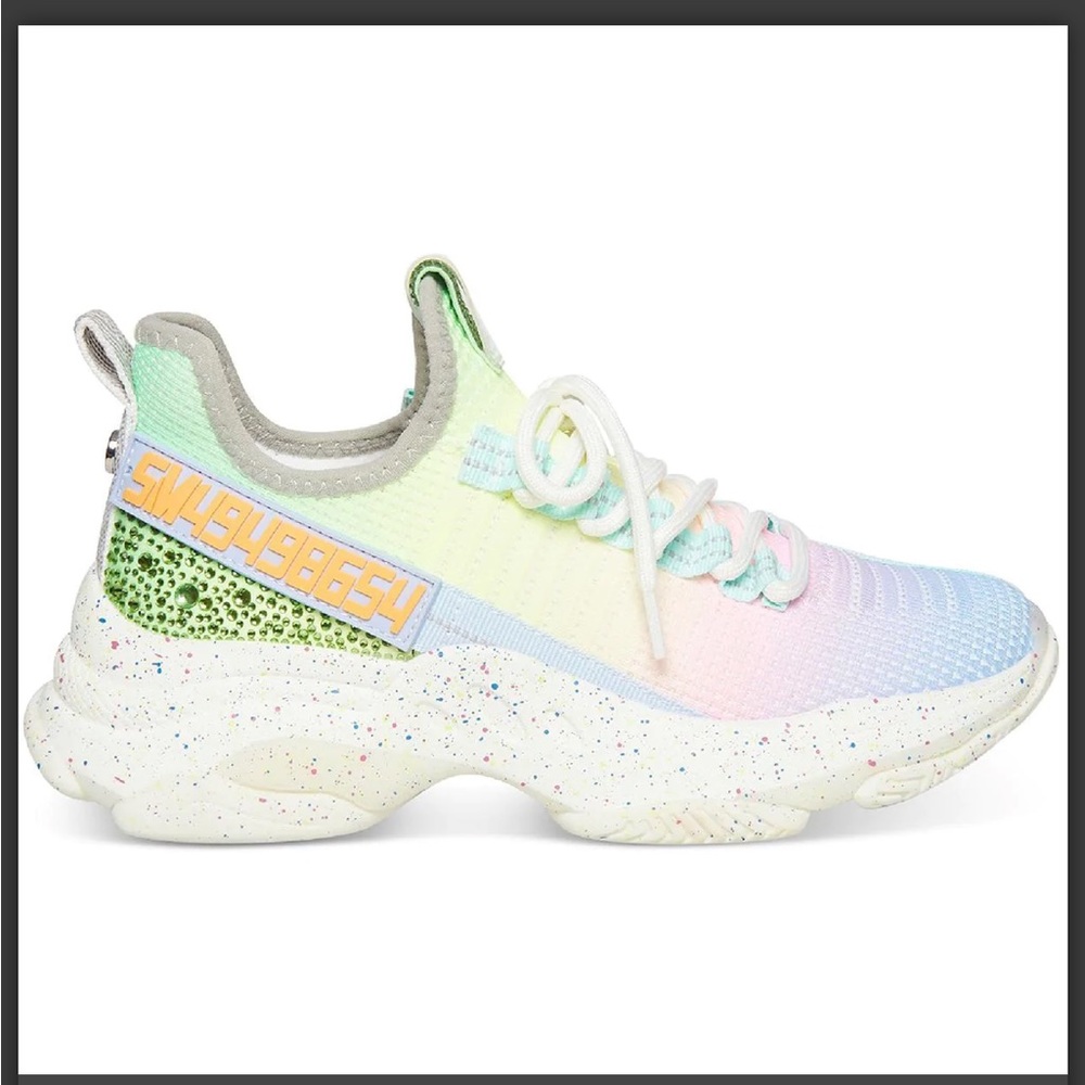 Maxima Rhinestone Embellished Chunky Lace-Up Sneakers - Picture 3 of 3